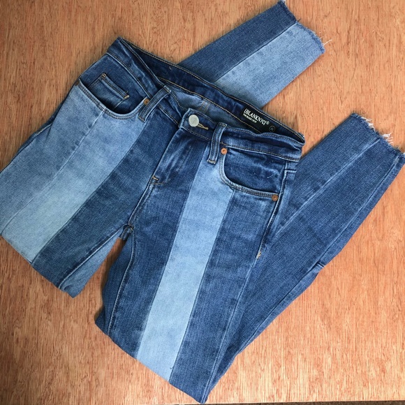 Blank NYC Denim - SOLD.  Blanknyc The Reade Crop Patchwork Jeans